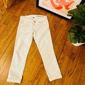 Gap Premium Skinny Crop White Jeans
